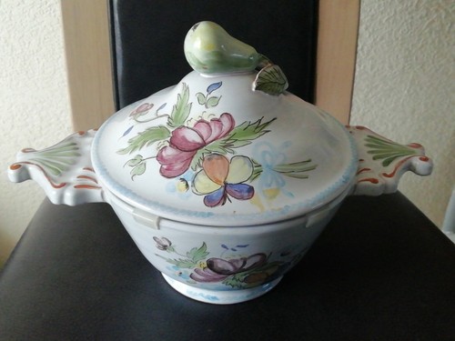 Pot bonbonnière faïence - pot, ou