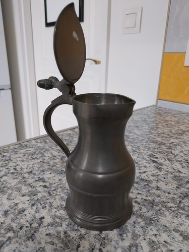 Pot étain estampillé reival - étain,